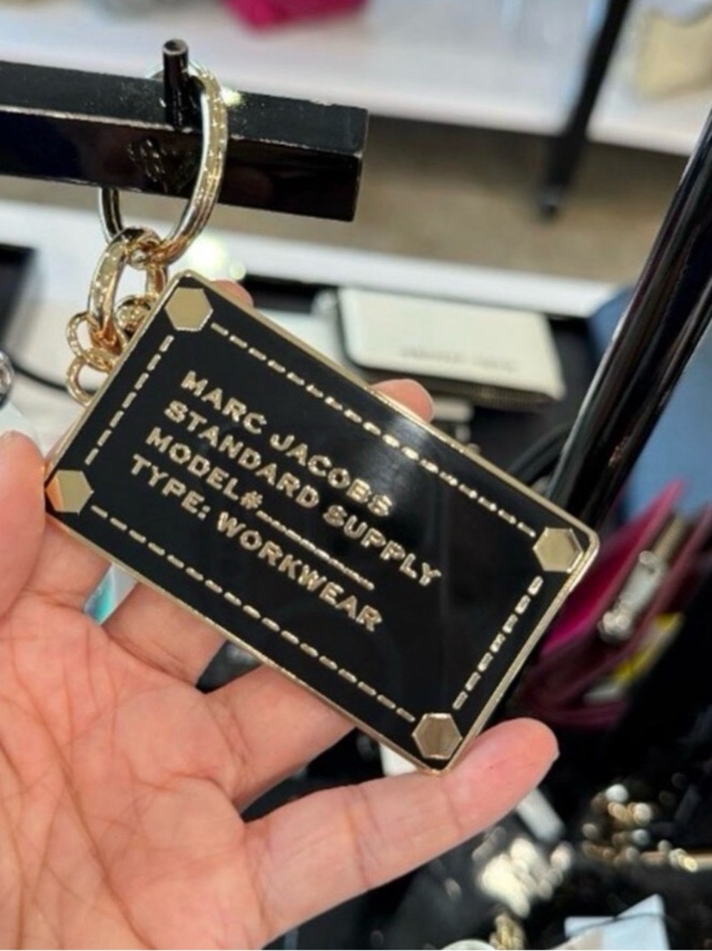 Marc Jacobs Plate Key Chain - Picture 2 of 5